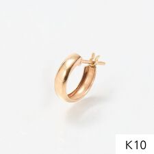 【K10】ディアプランプフープピアス(片耳)/BOX付き
