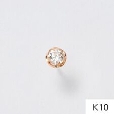 フィービィー(Phoebe)の【K10】ローズバットピアス(片耳)/BOXつき　ローズゴールド