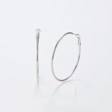 【金属アレルギー対応】ライトフープピアス　シルバー/ステンレス/大振り