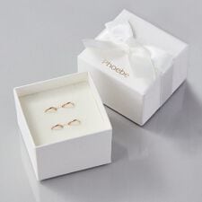 フィービィー(Phoebe)の【金属アレルギー対応】ミニフープペアピアス　ローズゴールド／BOXつき