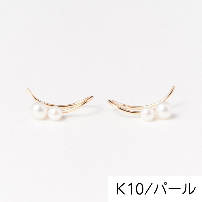 ゆれるサークルのネジ式イヤリング K10YG スイングイヤリング ゆれるサークルのネジ式イヤリング K10YG スイングイヤリング