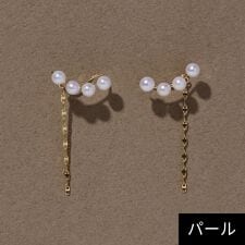 【K10】淡水パールイヤリング
