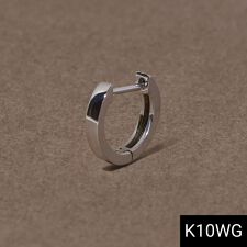 ジュピター(JUPITER)の【K10】ストレートフープピアス／片耳／　ユニセックス／シルバー