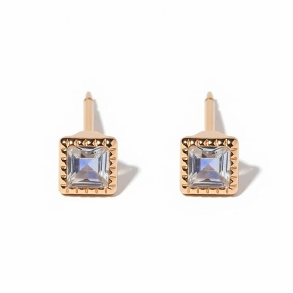 n.♡ページです♪天然石ピアス7点です♪ K10】スクエア天然石ピアス／ブルームーンストーン | ジュピター