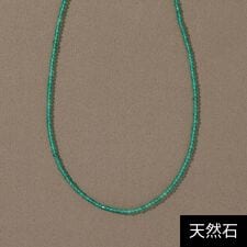 天然石ビーズネックレス/グリーンオニキス