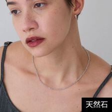 天然石ビーズネックレス/ラブラドライト
