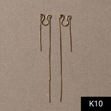 【K10】ベーシックチェーンイヤリング/ベネチアンチェーン