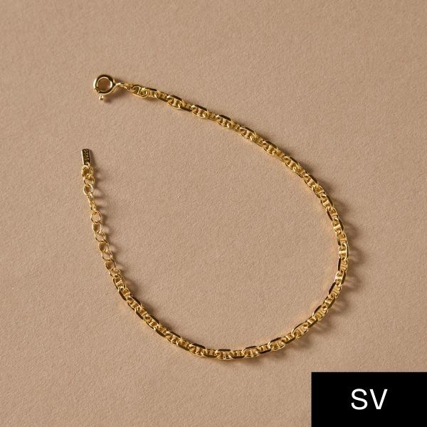 ゴールド リンクチェーン ブレスレット FRED】リンクチェーンブレスレット | BIJOUX THREEC (ビジュー