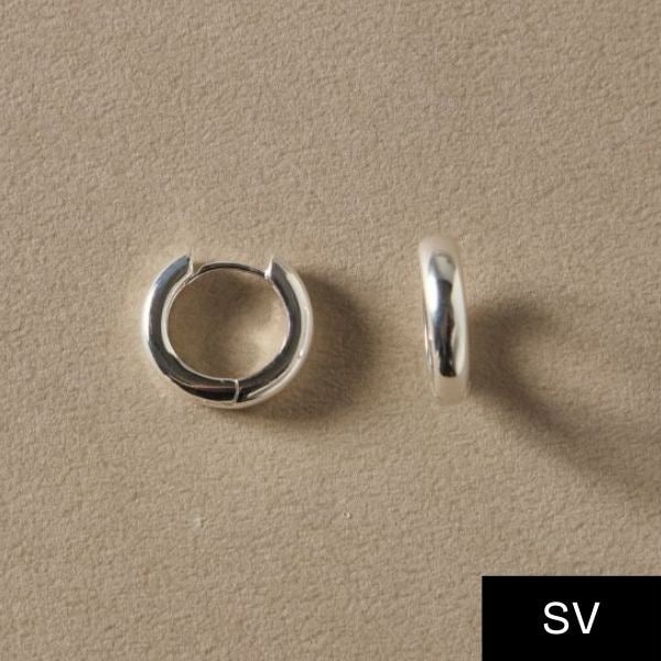 SV】ミドルワイドフープピアス | ロージィー バイ ジュピター