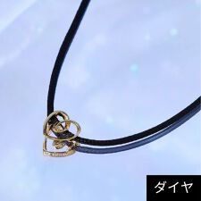 ジュピター(JUPITER)の【SV】ハートモチーフダイヤモンドコードネックレス　ゴールド