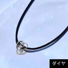 【SV】ハートモチーフダイヤモンドコードネックレス　シルバー