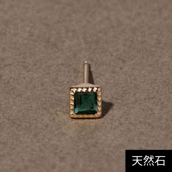 K10】スクエア天然石ピアス／ターコイズ | ジュピター(JUPITER