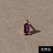 【K10】天然石カクテルプチピアス/片耳 ロードライトガーネット