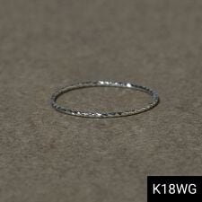 ジュピター(JUPITER)の【K18WG】ベーシックスリムピンキーリング/good-luck