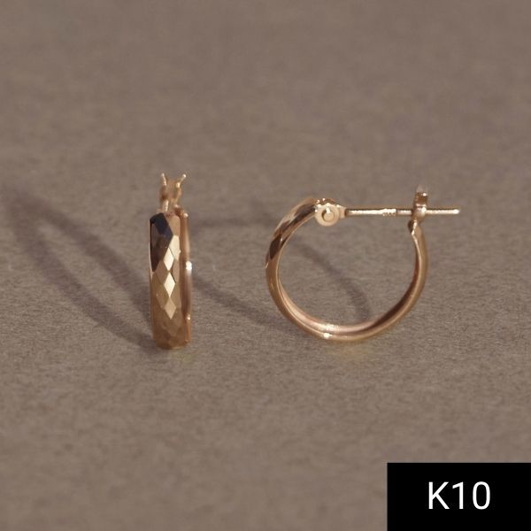 K10】ダイヤモンドカットフープピアス ゴールド | ジュピター(JUPITER