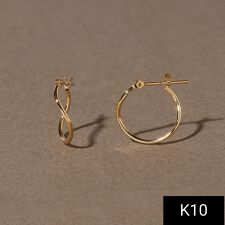 【K10】カーブフープピアス