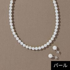 ジュピター(JUPITER)の【国産貝パール】フォーマルパールネックレス＆ピアスセット ホワイト