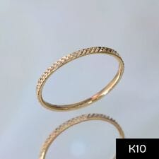 ジュピター(JUPITER)の【K10】スリムピンキーリング/edge cut