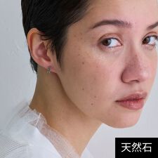 【K10】天然石フープピアス グリーンクォーツ