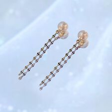 【K10】ペタルチェーンピアスキャッチ/4cm