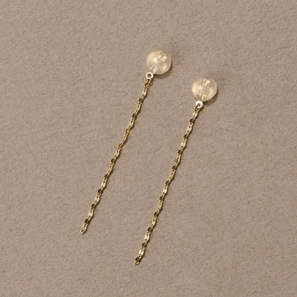 K10】ペタルチェーンピアスキャッチ/4cm | ジュピター(JUPITER 