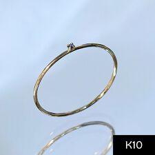 【K10】天然石ピンキーリング　サファイア