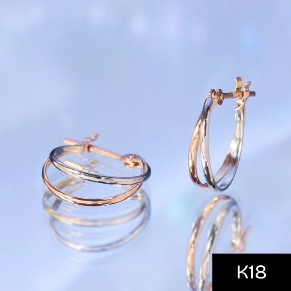 【K10】ねじれフープピアス/ジュピター（JUPITER） K10】ねじれフープピアス/ジュピター（JUPITER） JUPITER ピアス 「K10