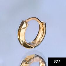 ジュピター(JUPITER)の【SV・片耳】ミニマルフープピアス/ニッケルフリー/金属アレルギー対応　ゴールド