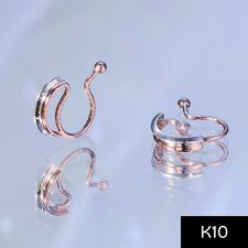 【K10PG&SV925】コンビカラーフープイヤリング<動画あり>