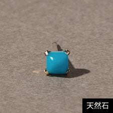 ジュピター(JUPITER)の【K10】天然石スタッドピアス　ターコイズ