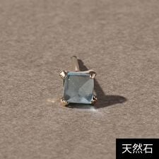 ジュピター(JUPITER)の【K10】天然石スタッドピアス　ブルートパーズ