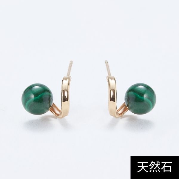 K10】シャーベットカラー天然石ピアス/ターコイズ | ジュピター