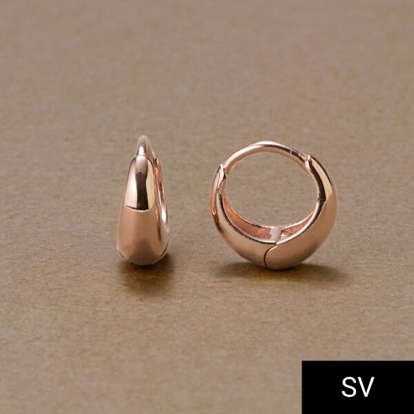 SV】ドロップフープピアス/金属アレルギー対応/ニッケルフリー ピンク