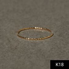 ジュピター(JUPITER)の【K18】ベーシックスリムピンキーリング／good -luck