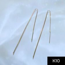 【K10】ロングチェーンアメリカンピアス