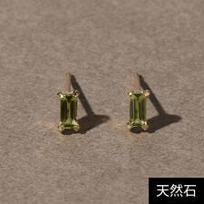 ジュピター(JUPITER)の【K10】天然石カクテルプチピアス／ペリドット