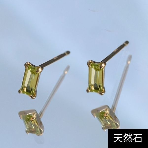 agete k10ベビーパールペリドットピアス