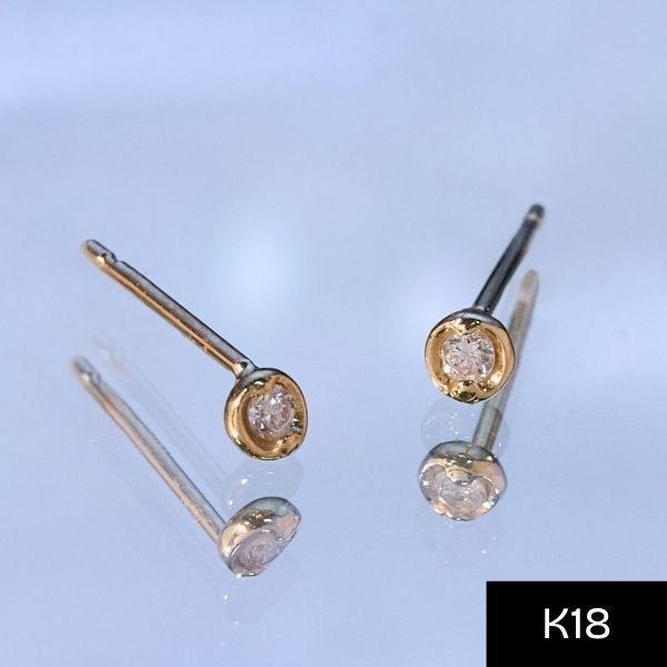 片耳✴︎JUPITER 【K10】ストレートフープピアス ゴールド ユニセックス JUPITER ピアス 「K10」ストレートフープピアス/片耳/ ユニ