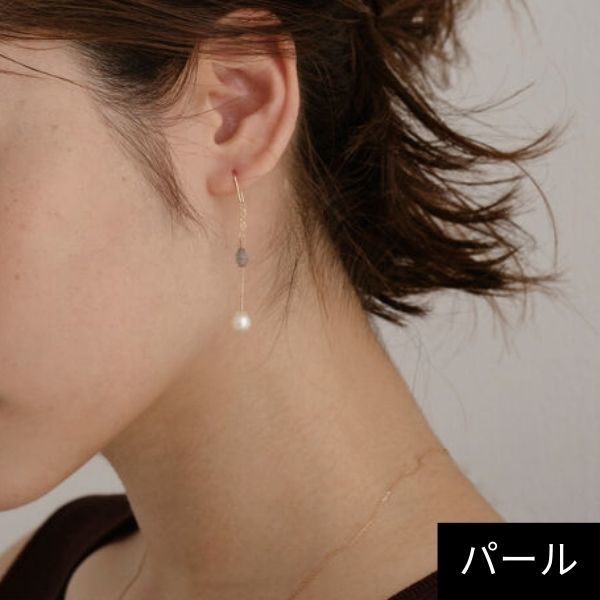 K10 PG ピンクシェルフラワーピアス | サマンサティアラ