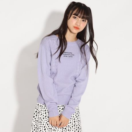 ニコラ掲載 ケーブル編ニット ピンクラテ Pink Latte ファッション通販 マルイウェブチャネル Ca000 013 29 01 ニコラ掲載 ケーブル編ニット ピンクラテ Pink Latte ファッション通販 マルイウェブチャネル Ca000 013 29 01