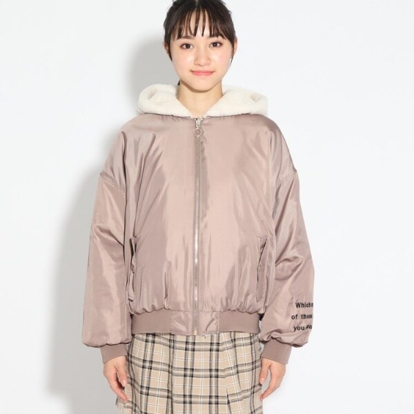 リバーシブルエコファーma 1ブルゾン ピンクラテ Pink Latte ファッション通販 マルイウェブチャネル