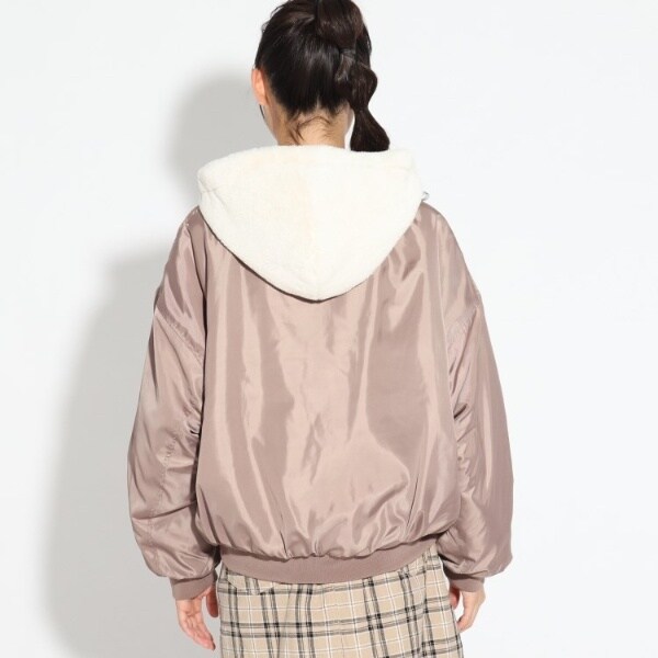 リバーシブルエコファーma 1ブルゾン ピンクラテ Pink Latte ファッション通販 マルイウェブチャネル