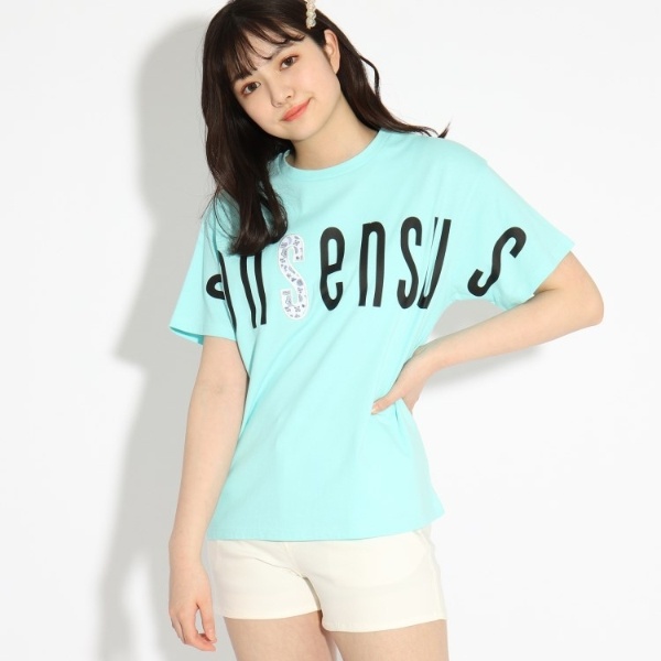 pt26*【コットン100％】ピンクラテ◇ビックロゴTシャツ１４０新品