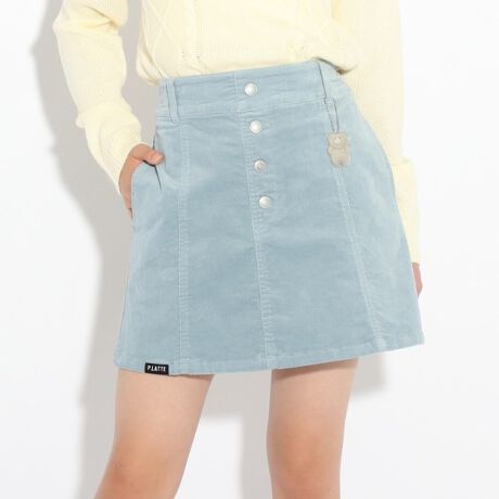 セットアップとして着用可 コーデュロイ台形スカート ピンクラテ Pink Latte ファッション通販 マルイウェブチャネル