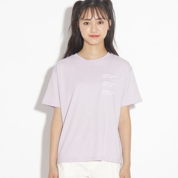 コットン100毛玉になりにくい】3段ロゴTシャツ | ピンクラテ(PINK