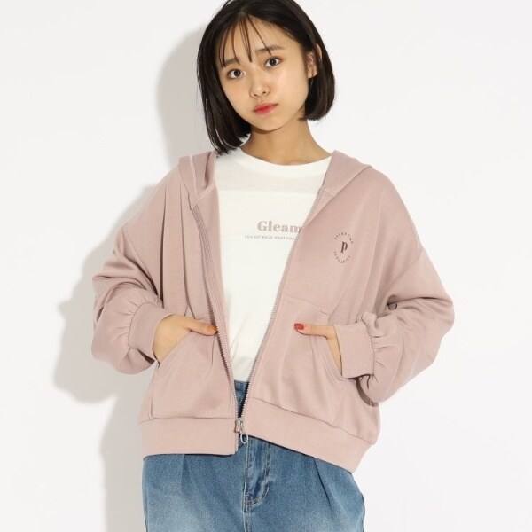 【AURORA boutique】ピンクBIGボタンクロップドニットカーディガン AURORA boutique】ピンクBIGボタンクロップドニットカーディガン