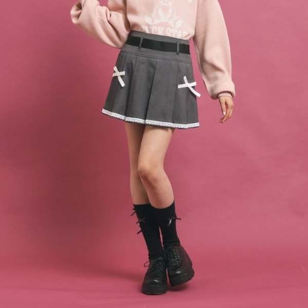 トレンド部発】かわいさ盛れる ベルト付きプリーツスカート