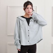 シャツドッキング長袖プルオーバー