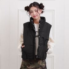 中綿リボンベスト