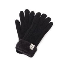 ケーブル編み裏モール手袋